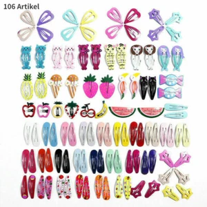 106 Stück Tier-Haarspangen Bunte BB Clip, ein Clip  Haar-Accessoires bedruckt - Bild 1 von 6