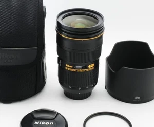 Nikon [Mint] AF-S Nikkor 24-70mm f/2.8 G ED Zoom Lens with Hood Case Filter - Picture 1 of 11