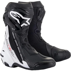 Alpinestars Supertech R 2021 - Motorrad Stiefel 45 - schwarz-weiß - Bild 1 von 3