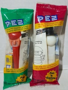 2 Dispenser Pez Natalizi con Caramelle Babbo Natale e Frosty Divertimento e Giochi Piedi Nuovi - Foto 1 di 6