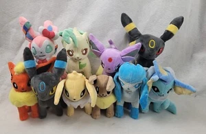 10 Piece 8 Inch Eeveelution Plushes, Pokemon. - Picture 1 of 12