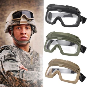 Anti-Fog Tactical Military Ballistic Lens Shooting Proof Goggles Safety Glasses - Picture 1 of 14