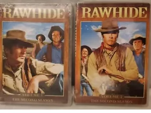 RAWHIDE COMPLETE SEASON 2 VOLUME 1 + 2 New 9 DVD Clint Eastwood - Picture 1 of 1