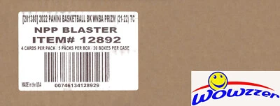2022 Panini PRIZM WNBA Basketball Factory Sealed 20 Box Blaster CASE ! - Image 1 of 3