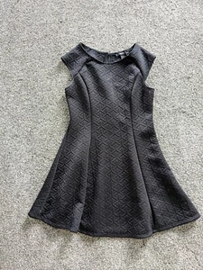Forever 21 Women Size Medium Black Skater Cocktail Casual Dress VGUC - Picture 1 of 5