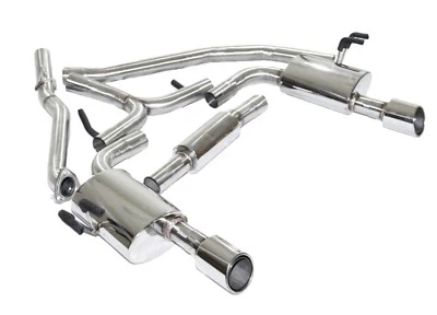 Tubo de 2,5" con punta de 4" SS doble escape apto para Honda Civic 2016-2018 sedán 1,5T Foto 1 de 4