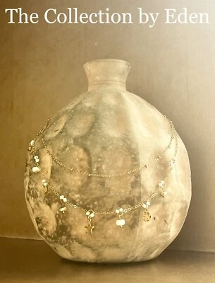 Collar Style & Co - Cuentas y Dijes Dorado y Blanco Multicadena Foto 1 de 3