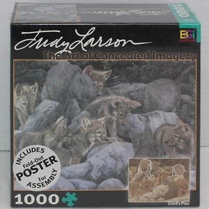 Judy Larson Juego Infantil Imagen Oculta 1000 Piezas Puzzle Wolf Cubs Nuevo - Imagen 1 de 11