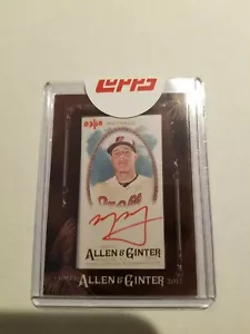 2017 Allen & Ginter Manny Machado #MA-MM Framed Mini Red Autograph 3/10 Orioles - Picture 1 of 1