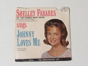 Shelley Fabares 45 and Picture Sleeve Johnny Loves Me - Picture 1 of 4