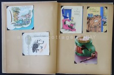 1930/40 vintage Scrapbook very clean 67 Greeting Cards