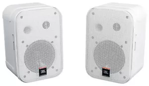 (2) JBL C1PRO-WH Control 1 PRO White 5.25" Wall Mount Home/Commercial Speakers - Picture 1 of 7