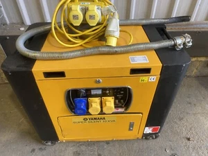Used Portable Yamaha Generator (Yellow) Super Silent 10KVA - Max output 4.10kW - Picture 1 of 3