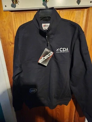 Elbeco Performance 重量级抓绒工作衬衫黑色中号 CDA — 第 1/4 张图片