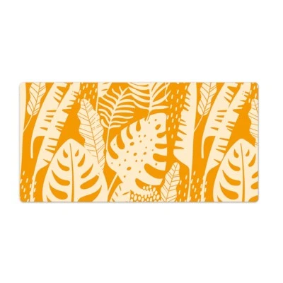 Schreibtischmatte Tischunterlage Schreibtischunterlage Natur Blätter 100x50 - Bild 1 von 4