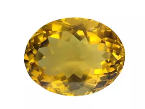 15.590CTS SUPER TOP LUSTER YELLOW NATURAL CITRINE OVAL GEMSTONES SEE VIDEO - Picture 1 of 3