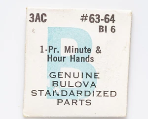 Vintage ORIGINAL Bulova Hour and Minute Hands #63-64 for Cal. 3AC - Picture 1 of 2