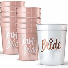 Bride & Bride Tribe Bachelorette Party Cups - Decoration Party Supplies (11 Pk)