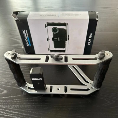 Sandmark Film Rig Video Camera Cage Stabilizer Rig for iPhone & GoPro - Image 1 of 4
