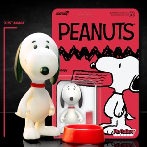 Snoopy with Dish Super7 Wave 7 Peanuts Action Figure | 3.75" scale - Picture 1 of 5