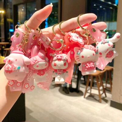 3D Cartoon Animal sakura Keyring Purse Charm Cute Key Ring Chain Keychain Gift！！ - Image 1 of 4