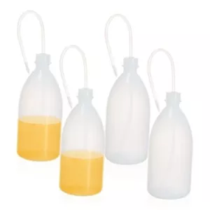4pcs of Vol.1000ml (33.8oz) Wash Bottles, Narrow 4pcs of 1000ml with long tube - Picture 1 of 7
