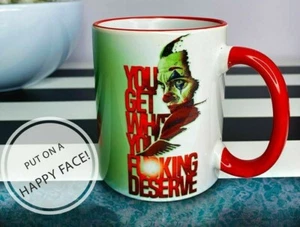 You get what you merite citazione Joker Batman tazza regalo tè tazza regalo - Foto 1 di 3