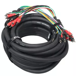 ProX XC-MEDOOZA75 75ft 10 Channel RCA 3 Power Cable Car Audio Medooza Cable - Picture 1 of 4