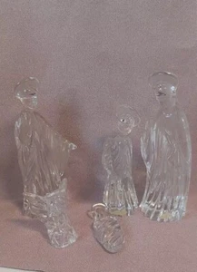 Crystal Bleikristall Weihnachts-Krippe. 5x teilig. W.- Germany Christliche Deco - Bild 1 von 5