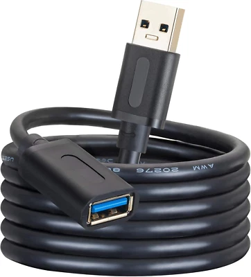USB 3.0 Extension Cable 20Ft,Usb 3.0 High Speed Extender Cord Type a Male to a F - Image 1 of 4