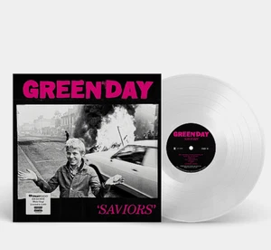 Green Day "Saviors" Exclusive iHeart Radio WHITE Colored Vinyl LP 1/1,000 New - Picture 1 of 8