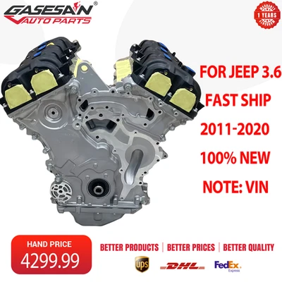 Long Block Engine Assembly For Jeep Grand Cherokee Dodge Chrysler 300 Ram 3.6L - Image 1 of 4