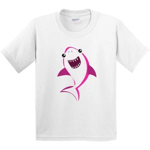 Inktastic Cute Shark, Little Shark, Pink Shark, Sea Animal Youth T-Shirt Animals - Picture 1 of 5