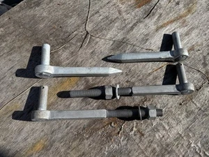 Galvanised Gate Hinges Adjustable Heavy Duty Plus Drive Bolt 20 mm 2 Pairs - Picture 1 of 8