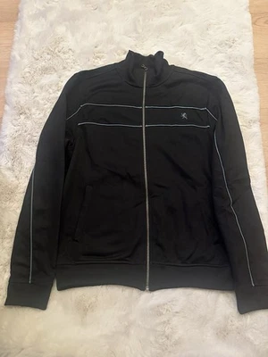 Chaqueta deportiva con cremallera EXPRESS para hombre talla mediana logotipo dorado con defectos ver fotos Foto 1 de 4