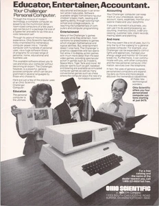 Ohio Scientific Challenger Personal Computer 1981 Pubblicità Stampa Vintage - Foto 1 di 1