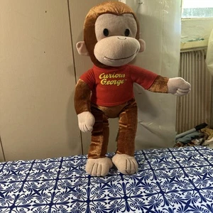 Kellytoy Curious George 16" Plush Stuffed Animal Monkey Red Shirt - Picture 1 of 12