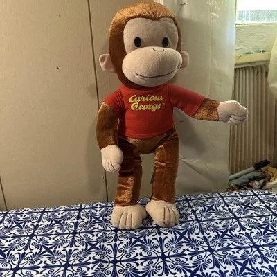 Camisa roja mono peluche Kellytoy Curious George 16" Foto 1 de 4