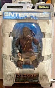 STAR TREK ENTERPRISE BROKEN BOW KLAANG ACTION FIGURE NIB ART ASYLUM 2002 - Picture 1 of 3