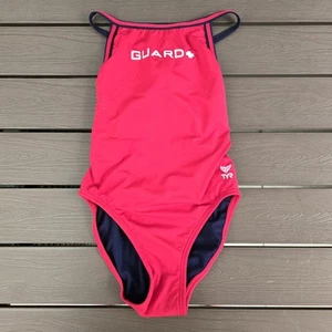 Costume da bagno donna TYR Life Guard Diamondfit rosso/marina pezzo unico taglia 30 nuovo senza etichetta - Foto 1 di 3