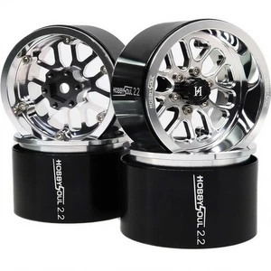 2.2 Beadlock Wheels -11mm Negative Offset 40mm Wide Rims 2.2 RC Wheels Hex 12... - Picture 1 of 7
