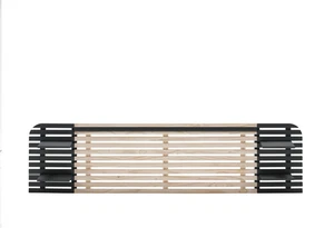 Cabecero Dama para cama matrimonio acabado cera blanca/negro fondo: 23.4 cm  Anc - Imagen 1 de 1