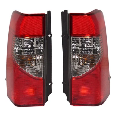 Juego de luces traseras para Nissan Xterra 2000-2001 izquierda y derecha halógenas transparentes/rojas CAPA Foto 1 de 4