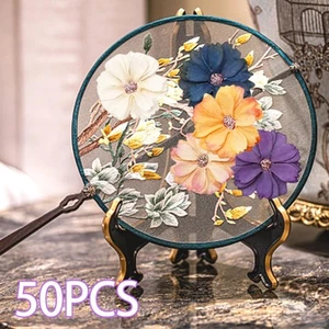 50x Mini Flowers Mixed Artificial Flowers Head Wall Decor for Wedding - Picture 1 of 7