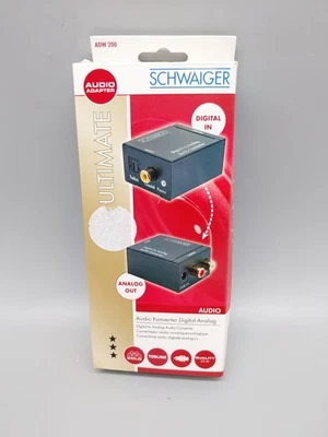 Schwaiger ADW200 Ultimate Digital In Analog Out Audio Adapter Konverter #KT8518X - Bild 1 von 4