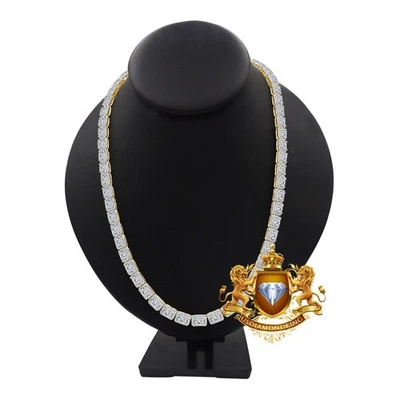 42 gramos VVS1/D 8,86 Ctw. Cadena de tenis unida de oro 14K sin cuello 6 mm/20" Foto 1 de 4