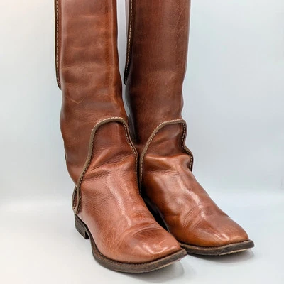 GIVENCHY Botas de Montar Altas de Cuero Marrón Western para Mujer Hechas en Italia 36 Foto 1 de 4