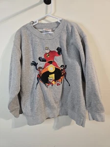 Sudadera Vintage Disney Store INCREÍBLES Bordada Crew Juvenil Mediana 7/8 - Imagen 1 de 5