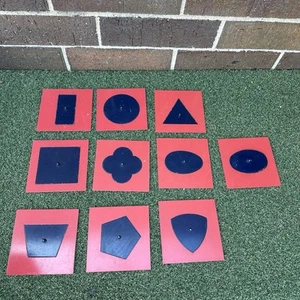 Montessori Professional Quality Metal Insets Set/10 Baby Early Education - Picture 1 of 6