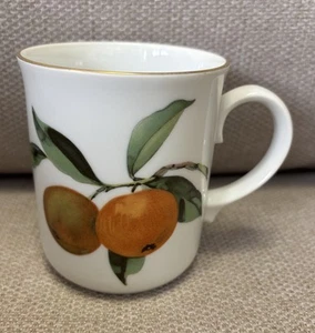 Royal Worcester Porcelain Mug Cup with Oranges and Grapes (England - Evesham) - Picture 1 of 4